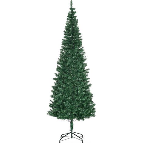 Albero di Natale artificiale da 2,1 metri, a forma di cedro, pieghevole, con supporto, 631 rami, in PVC verde, diametro 81 cm, ideale per decorazioni natalizie. (1/5)