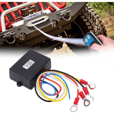 Universelle drahtlose Fernbedienung für 12V/24V-Seilwinden, Fernbedienungsschlüssel + Empfänger (Fernbedienung mit integrierter Batterie) (KLS-997X) (Batterie enthalten) (1/5)