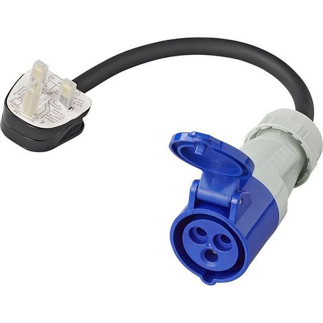 Cavo adattatore 40 cm 3x25 mm da spina uk a cee (1/4)
