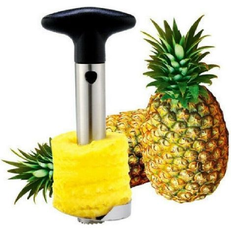 SBUCCIA AFFETTA TAGLIA ANANAS IN ACCIAIO TOGLIE LEVA TORSOLO TURZO LAMA