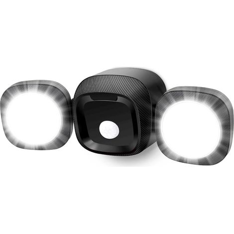 Lampe Detecteur de Mouvement Exterieur Lampe a Pile Detecteur Mouvement Sans fil Exterieur Lumiere Exterieur Detecteur de Mouvement Éclairage Mural D'extérieur pour Garage Terrasse Jardin [Classe éner