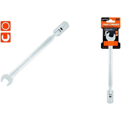 Kaela - Chiave Combinata 15mm Fissa E A Bussola Poligonale Con Snodo Cromo Vanadio 97563 - (1/2)