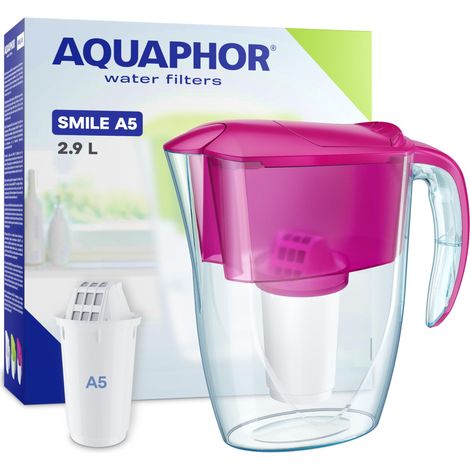 Carafe filtrante à eau 2,9 L Rose 1 Filtre A5 (1/5)
