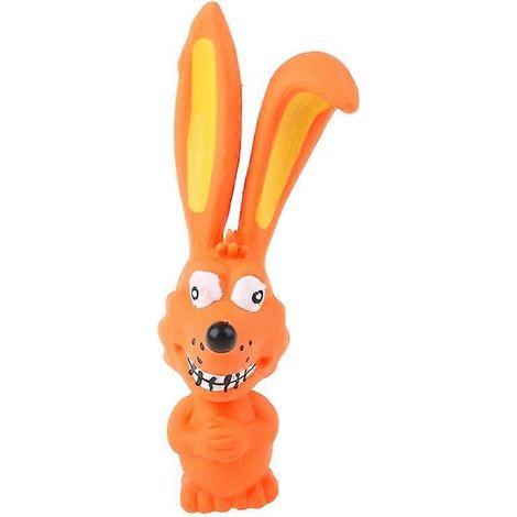 Jouet lapin en latex pour chien, résistant à la morsure, jouet de dentition pour chiot, accessoire de santé pour animal de compagnie.