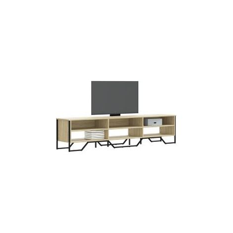 Meuble TV chêne sonoma 180x34x41 bois d'ingénierie (1/5)