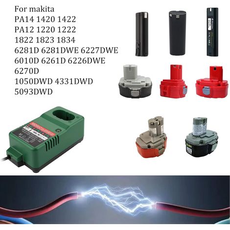 Caricabatterie universale per trapani da 7,2 V a 18 V NiMH NiCd - Compatibile con vari modelli di trapano - ALTRO