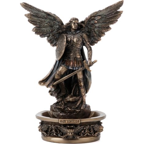 Signes Grimalt Figure de figure de personne  Arcángel Mihcael Bronce Gray 19x8x10cm 27372 (1/2)