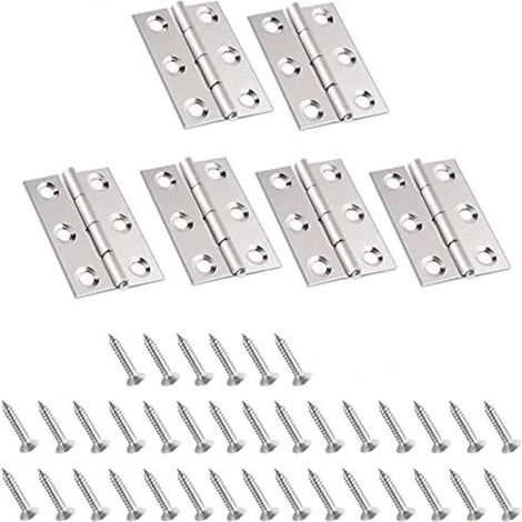 10 Pièces charniere porte, Charniere inox,Charnière invisible,Porte placard/Petites portes / Tiroirs / Fenêtres / Pianos / Coffret à bijoux armoires de quincaillerie de meubles de maison (1/4)