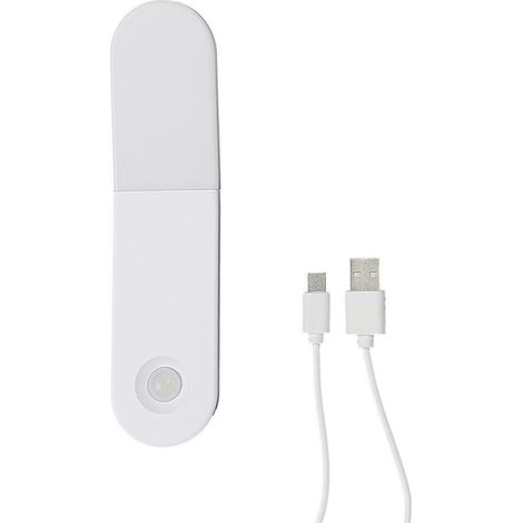 Lampe LED 2 en 1 murale ou baladeuse détecteur de mouvements et de luminosité autonomie 3 heures rechargeable par USB (1/5)