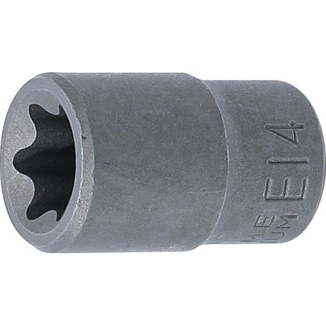 BGS Vaso de impacto perfil E, accionamiento cuadrado interior 10 mm (3/8"), SW E14 - 6264 (1/2)