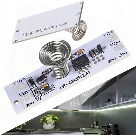 Regulador de intensidad de tira LED táctil de 12V y 5A