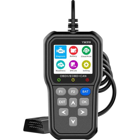 Escáner OBD2, herramienta de diagnóstico automotriz OBD2, lector de códigos OBD2, luz de verificación del motor, reinicio OBDII/EOBD, datos en tiempo real, compatible con todos los vehículos posterior (1/5)