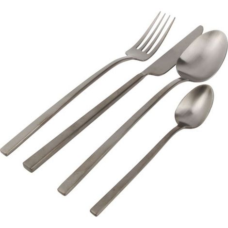 Terno Set De Couverts 16 Piãˆces Mat Noir - Fine Dining Living