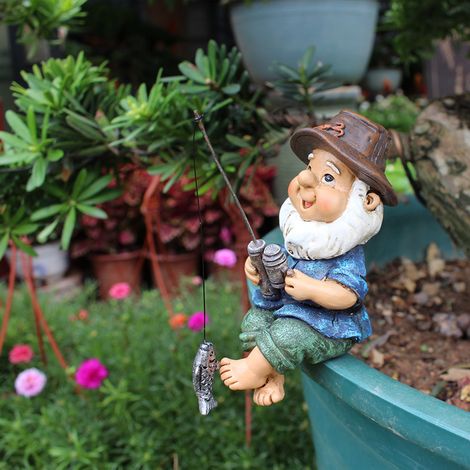 Statue de poisson pour jardin, décoration de bassin et aménagement paysager extérieur (1/5)