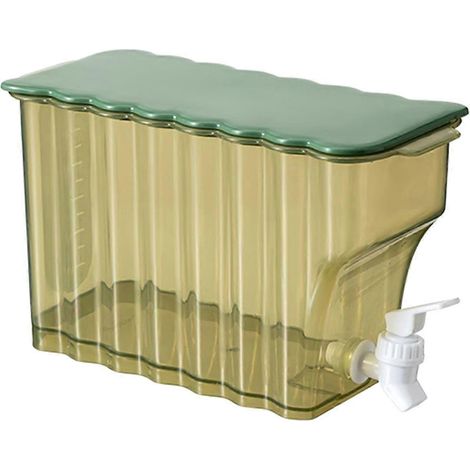 Bouilloire à eau froide avec robinet, bouteille de jus domestique scellée verte -- (1/5)