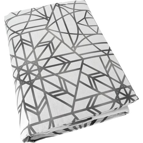 Housse de couette percale de coton GABRIELLE 140x200 cm (1/5)