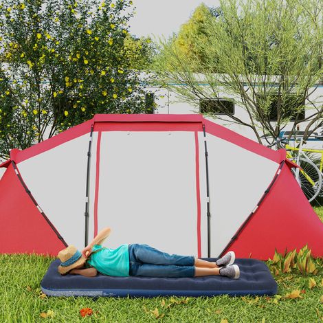 Matelas gonflable simple avec pompe manuelle incluse. 73x191x22 cm. Bleu.