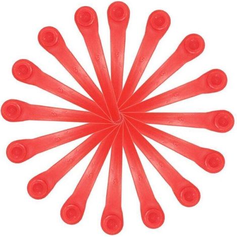 Lames de rechange pour coupe-bordures Gardena : pack de 100 lames en plastique compatibles avec les modèles de coupe-bordures et coupe-bordures sans fil Gardena