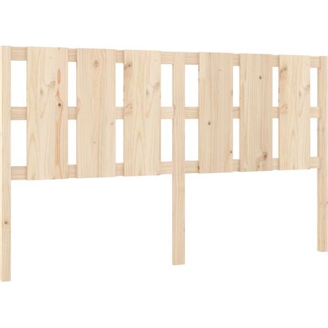Testiera per dormire accessorio per camera da letto mobili per camera da letto stile pallet 165,5 x 4 x 100 cm in legno di pino massiccio TDL0206640