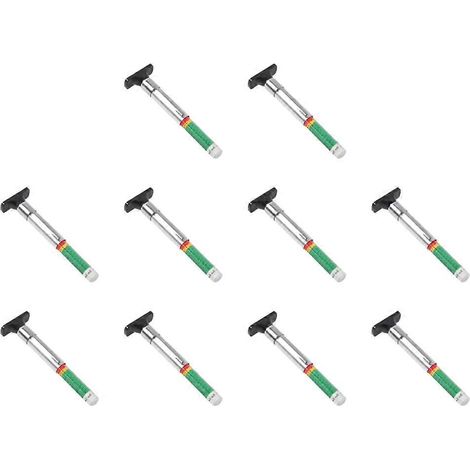 Lot de 10 jauges numériques de mesure de profondeur et d'épaisseur de sculpture de pneus (0-25 mm) pour l'inspection automobile. (1/5)