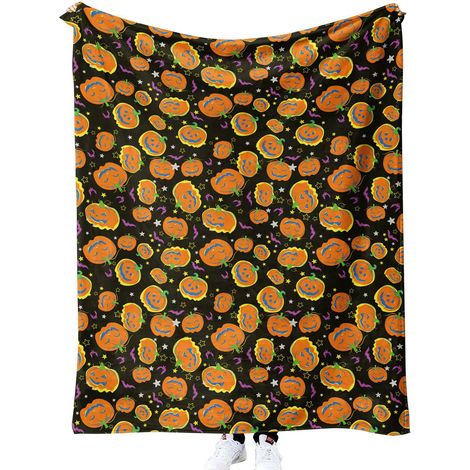 Couverture d'Halloween 100 cm x 130 cm, idéale pour les lits de fête - 72 (1/4)