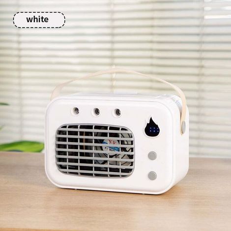 Air frais et humidification deux en un Mini ventilateur USB 500 mAh, batterie longue durée, refroidissement portable de bureau