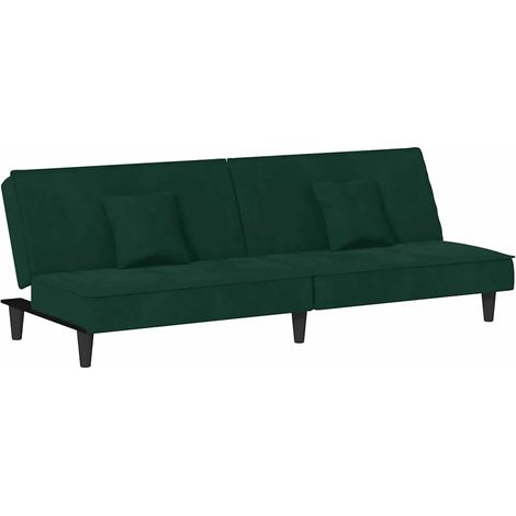 Canapé  Sofa-lit vert foncé Velours (1/5)