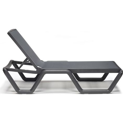 Bain de soleil, Bain de soleil sur roulettes VELA gris Gris en Plastique, Scab design (1/6)