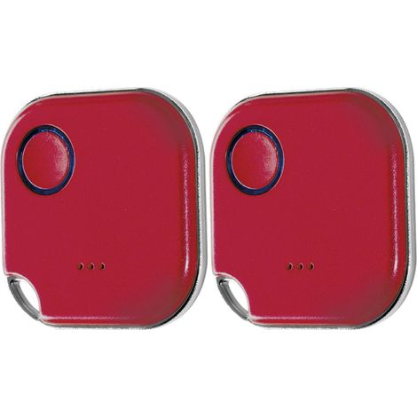 SHELLY Interrupteur et variateur Bluetooth, Blu Button1, Plug&Play, rouge, set de 2