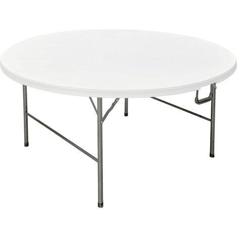 TAVOLO TONDO PIEGHEVOLE 'PARTY' Ø cm 180 x h. 74 - colore bianco - LIF