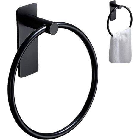 Serviettes Mural Rond, Porte-Serviettes, Anneau à Serviettes, Anneau de Serviette Mural, Anneau Porte-Serviettes Mural en Acier Inoxydable 304, Porte Serviette Rond pour Salle de Bain,Cuisine (1/5)