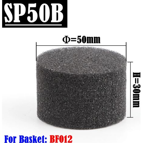 (SP50-Noir-Q50) 50 éponges hydroponiques de qualité supérieure pour la culture hors-sol de fleurs et de légumes en intérieur, pour la culture en paniers hydroponiques. (1/4)
