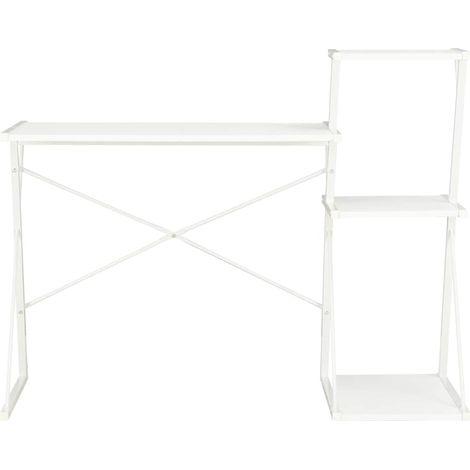 Maison Exclusive - Scrivania con Ripiano Bianca 116x50x93 cm (1/5)