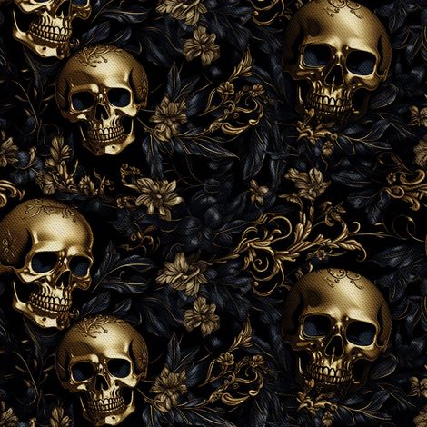 Tela Oxford decorativa para exteriores - Motivo de calavera I DX4615 (1/5)