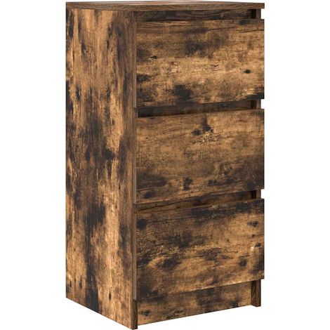 Maison Exclusive - Aparador roble ahumado 37,5x35x76 cm madera de
