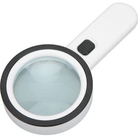 Loupe à main en verre optique 30X, grossissement puissant 8cm, avec 12 LED, idéale pour lecture et inspection, outil de précision portable. (1/5)