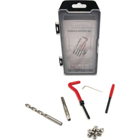 Beast Kit de Réparation de Filetage Hélicoil Inox M6 "PRO" 15 pièces en Coffret avec Outils en Acier HSS - Résistant à la Corrosion - Réparation de Filetages Endommagés (1/5)