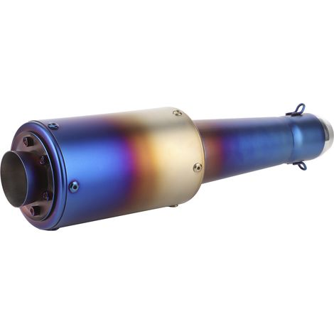 Embout d'échappement universel pour moto, silencieux, diamètre 38-51 mm, compatible avec Honda CBR250RR et CBR500R (bleu). (1/5)