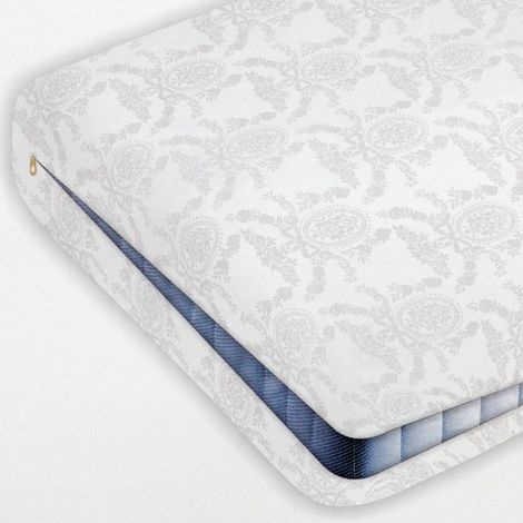 Trade Shop - Funda Protectora De Colchón De Damasco Con Cremallera 90x200 -