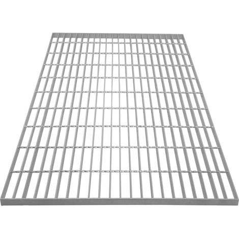 Canaleta Drenaje Cuadrícula Malla Rejilla Acero Galvanizado para Pasarela Pasillo Forja Piso Suelo Desagüe Resistencia a Intemperie 800x1000x30mm Espesor Metal 4mm Capacidad Carga 800kg (1/5)
