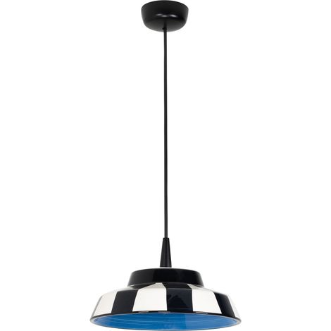 Circus Lampe À Suspension Led Design Artisanal En Céramique Bleue Ø 24 Cm, Hauteur Réglable Jusqu'À 300 Cm, Éclairage Intérieur Cri 90 8W 2700K (1/3)