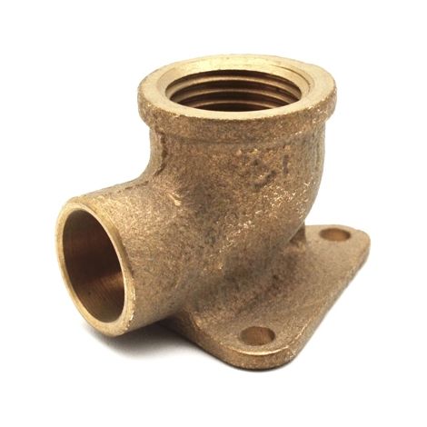 GOMITO BRONZO F. CON 3 FLANGE  A SALDARE- 1/2 x 22- FRABO- pezzi 1