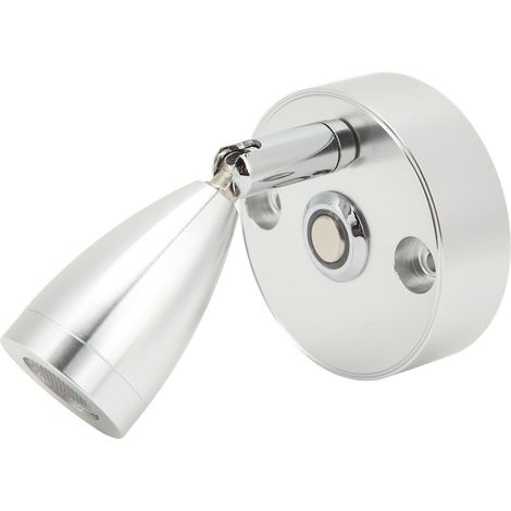 Lampe de lecture pour camping-car, 3500K, 3 couleurs, alliage d'aluminium, angle réglable, 12V-24V, lampe de chevet pour bateau ou yacht (1/5)