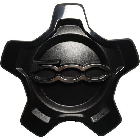 Wheel hubcap for 500X 2016-2022. Replaces part numbers 735668196, 735626312 and 735626311. (1/4)