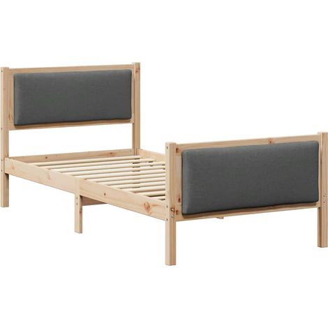 Maison Exclusive - Estructura de cama con cabecera Gris oscuro 10 (1/5)