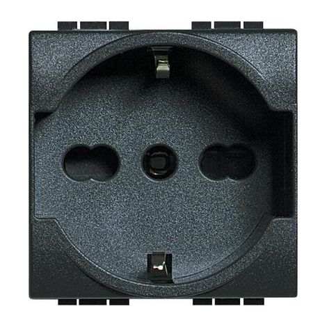 Living International Presa 2P+T 16A 250 Va.c, Bipasso e Shuko
