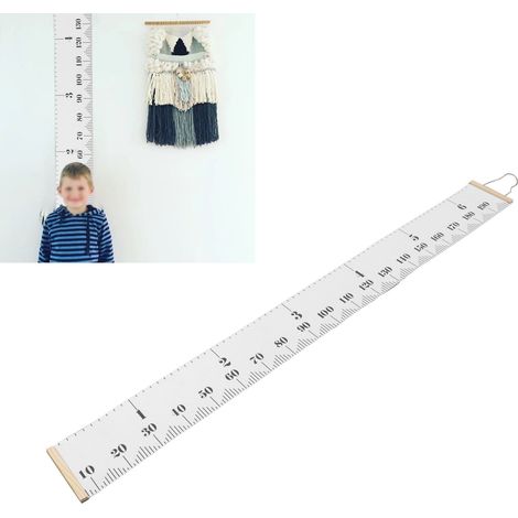 Règle de hauteur murale créative de style nordique minimaliste, idéale pour les enfants et comme accessoire de photographie, blanc classique. (1/5)
