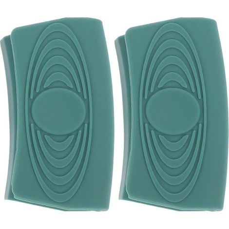 Set di 2 protezioni in silicone per manici di pentole calde, con supporto e impugnatura ergonomica. (1/5)