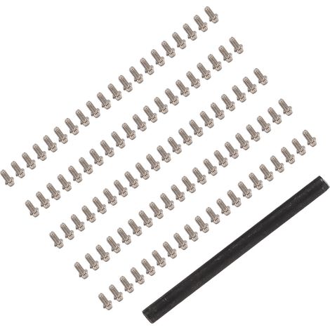 100 M1.4 Edelstahlschrauben, 3 mm lang, für Axial SCX24 Modellautoteile in den Maßstäben 1/24 und 1/18 (1/5)