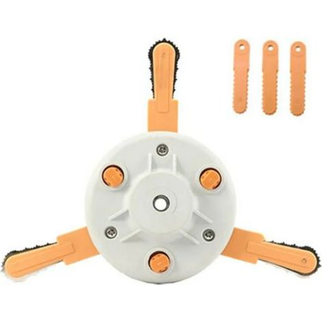 Tondeuse à gazon universelle en aluminium et nylon avec brosse M10, bobine de coupe-bordures à 2 fils, tête de coupe AquaForge.